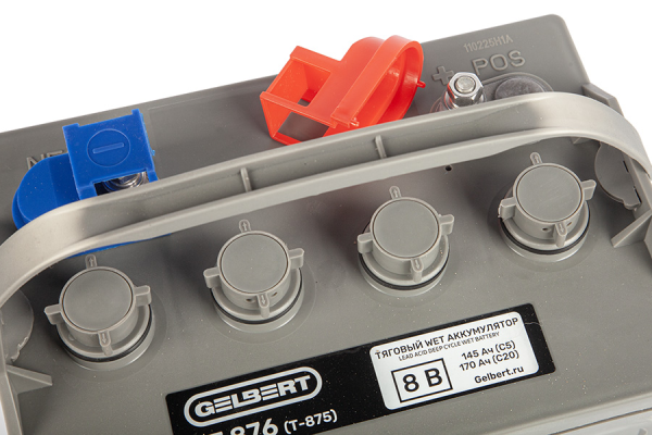 Тяговый WET аккумулятор Gelbert DT876 (T-875) 8V145A/H C5