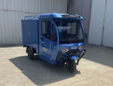 Трицикл грузовой GreenCamel Тендер E1500 (60V 1200W 84Ah) кабина, BOX, понижающая Синий