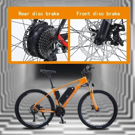 Электровелосипед AKEZ 48V13Ah 27.5" оранжевый