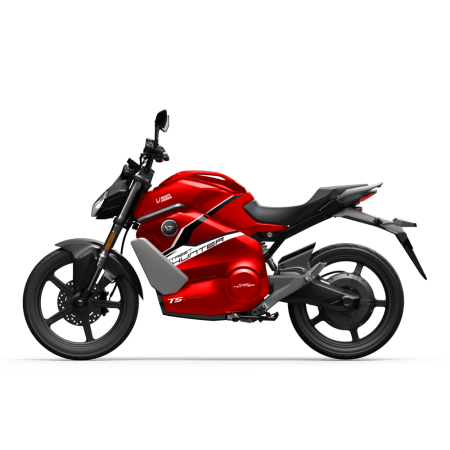 Электромотоцикл WHITE SIBERIA SUPER SOCO STREET HUNTER PRO красный